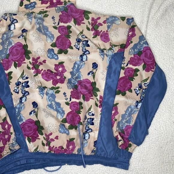 Vintage Hunt Club Silk Floral Track Jacket: Size Large - Picture 8 of 9